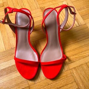 H&M Red Sandals Heels - Size 40